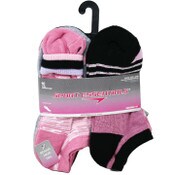 Wholesale - 10pk GIRLS SE RANDOM KNIT STRIPE NS SOCKS W/BONUS SIZE 9-11, UPC: 193159199159